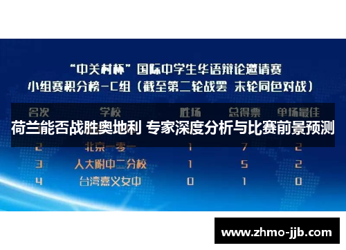 荷兰能否战胜奥地利 专家深度分析与比赛前景预测
